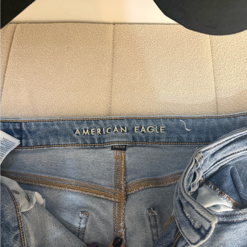 American Eagle Outfitters Light Wash High-Rise Stretch Jeans